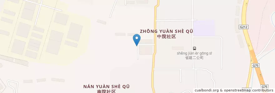 Mapa de ubicacion de 晏家坪街道 en China, Gansu, 兰州市 (Lanzhou), 七里河区, 晏家坪街道.