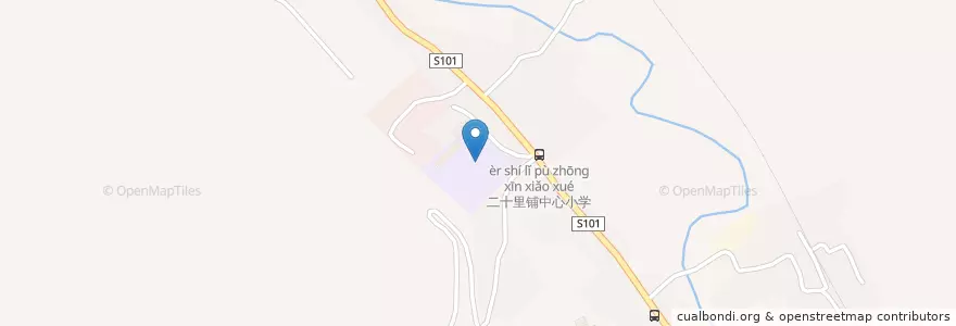 Mapa de ubicacion de 八里镇 en 중국, 간쑤성, 兰州市 (Lanzhou), 七里河区, 八里镇.