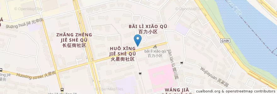 Mapa de ubicacion de 建兰路街道 en Chine, Gansu, 兰州市 (Lanzhou), 建兰路街道.