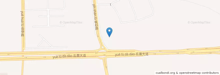 Mapa de ubicacion de 环海汽车服务广场 en China, Hunan, Changsha City, Yuelu District.