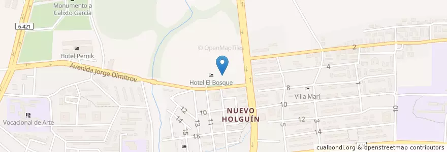 Mapa de ubicacion de El Petalo en كوبا, Holguín, Holguín.
