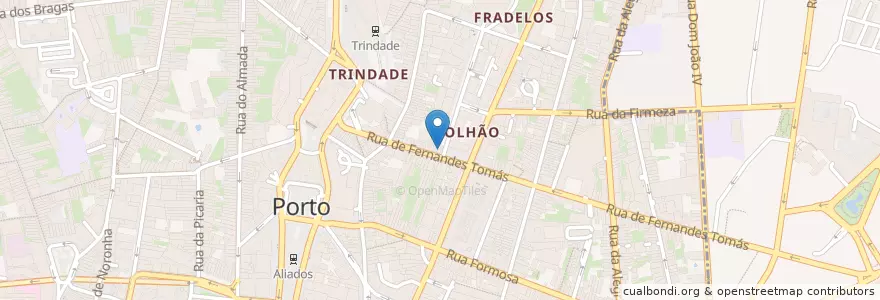 Mapa de ubicacion de Banque Bic en پرتغال, Norte, Área Metropolitana Do Porto, Porto, Porto, Cedofeita, Santo Ildefonso, Sé, Miragaia, São Nicolau E Vitória.