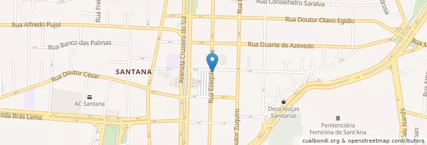 Mapa de ubicacion de Veloz lanchonete e restaurante en Brezilya, Güneydoğu Bölgesi, Сан Паулу, Região Geográfica Intermediária De São Paulo, Região Metropolitana De São Paulo, Região Imediata De São Paulo, Сан Паулу.
