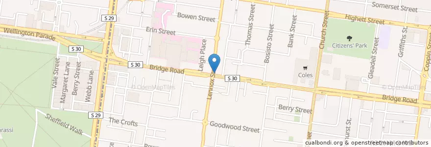 Mapa de ubicacion de Suncorp ATM en Australia, Victoria, City Of Yarra.