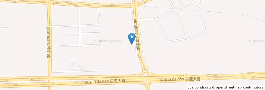 Mapa de ubicacion de 停车点 en China, Hunan, Changsha City, Yuelu District.