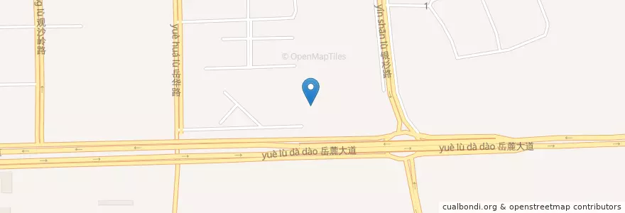 Mapa de ubicacion de 农业银行 en Chine, Hunan, 长沙市 / Changsha, 岳麓区.