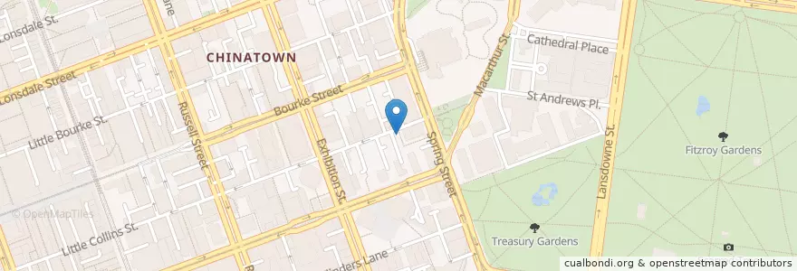 Mapa de ubicacion de Nook Cafe Bar en أستراليا, ولاية فيكتوريا, City Of Melbourne.