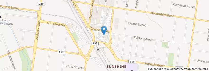 Mapa de ubicacion de Maurya Indian Cafe en Australië, Victoria, City Of Brimbank.