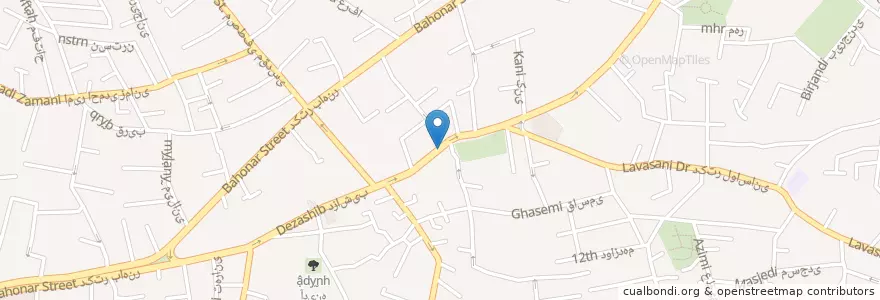 Mapa de ubicacion de داروخانه دلارام en ایران, استان تهران, شهرستان شمیرانات, تهران, بخش رودبار قصران.