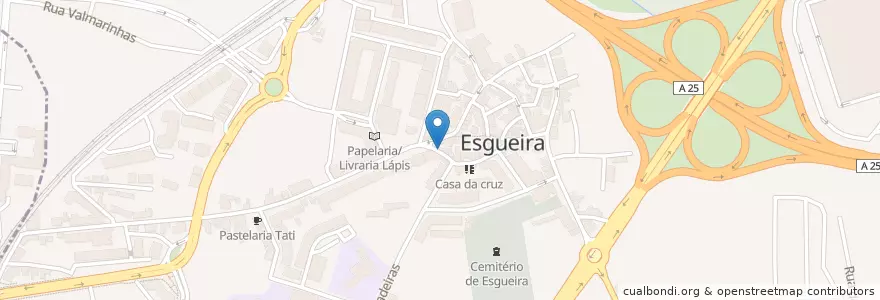 Mapa de ubicacion de Mini-Mercado en پرتغال, Aveiro, Centro, Baixo Vouga, Aveiro, Esgueira.