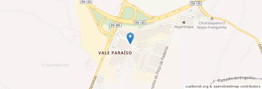 Mapa de ubicacion de ABF-00010 en ポルトガル, Algarve, Algarve, Faro, Albufeira, Ferreiras.