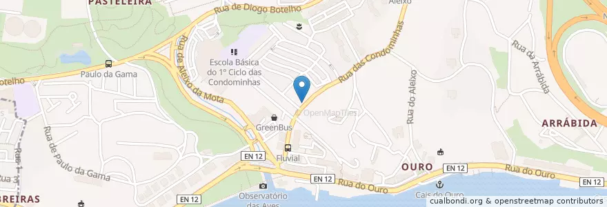 Mapa de ubicacion de petiscos.com en Portugal, Nord, Área Metropolitana Do Porto, Porto, Porto, Lordelo Do Ouro E Massarelos.