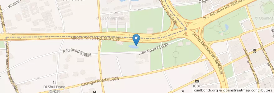 Mapa de ubicacion de Zapfler en Chine, Shanghai, District De Huangpu.