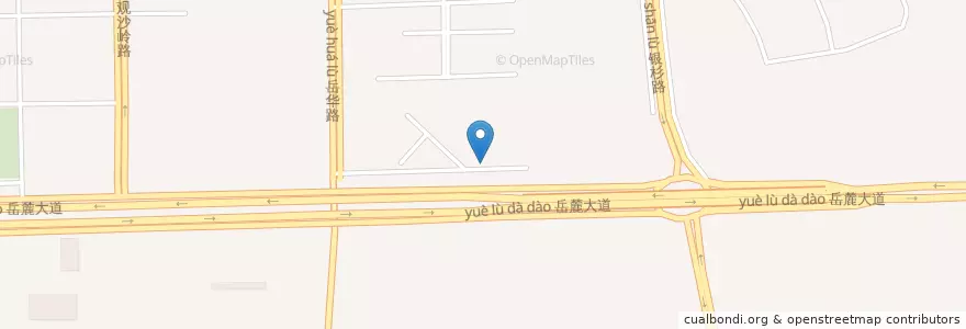 Mapa de ubicacion de 叫了个炸鸡 en 中国, 湖南省, 長沙市, 岳麓区.