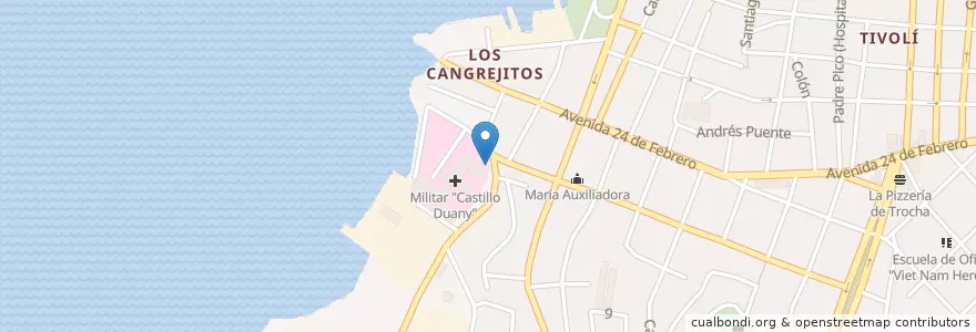 Mapa de ubicacion de Cuerpo de Guardia en كوبا, Santiago De Cuba, Santiago De Cuba, Ciudad De Santiago De Cuba.