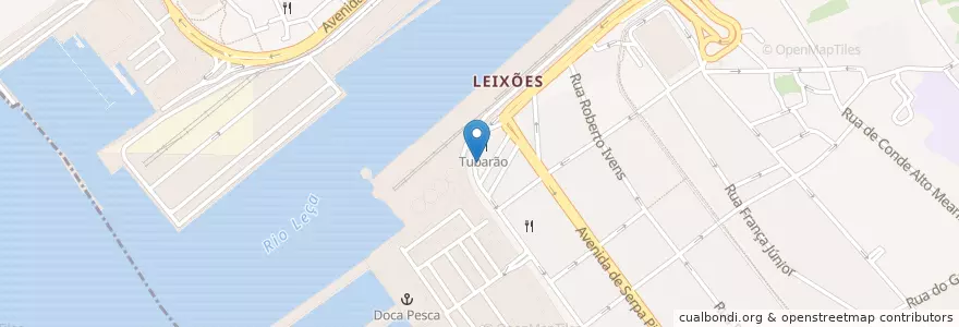 Mapa de ubicacion de O Filipe en ポルトガル, ノルテ, Porto, Área Metropolitana Do Porto, Matosinhos, Matosinhos E Leça Da Palmeira.