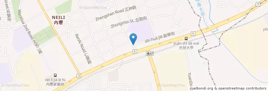 Mapa de ubicacion de 中庚診所 en Тайвань, Таоюань.