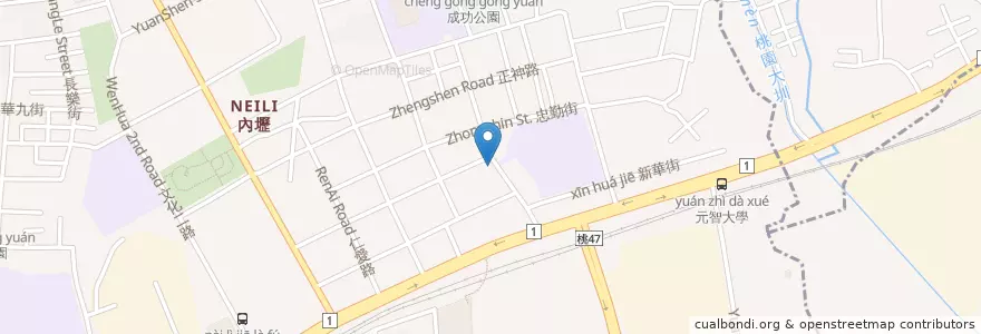 Mapa de ubicacion de 黑寶黑糖甜品 en 臺灣, 桃園市.