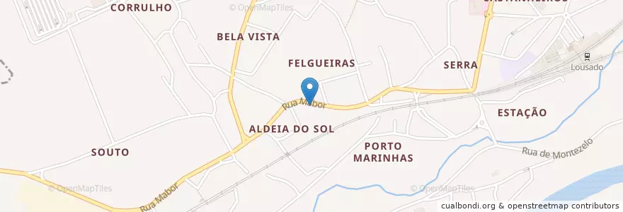 Mapa de ubicacion de Farmácia Martins Ventura en Portugal, Norte, Braga, Ave, Lousado.