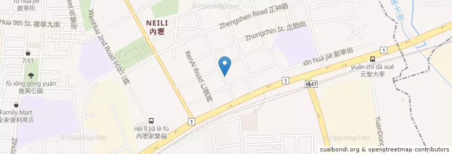 Mapa de ubicacion de 三顧毛蘆 en Taiwan, 桃園市.