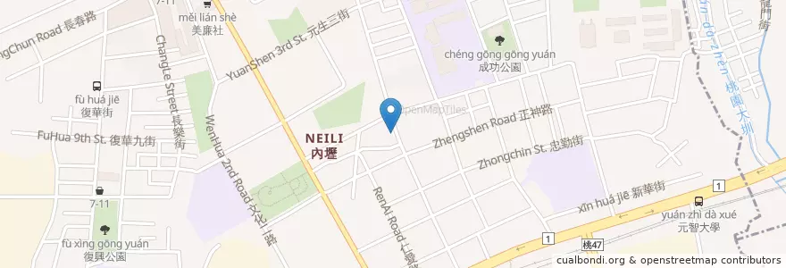 Mapa de ubicacion de 素食自助餐 en 臺灣, 桃園市.