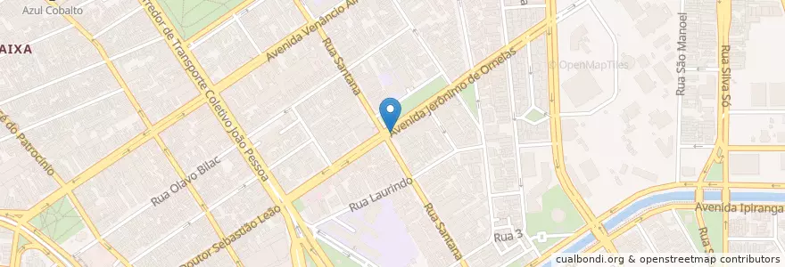 Mapa de ubicacion de Praça Maj. Joaquim de Queirós en 브라질, 남부지방, 히우그란지두술, Região Metropolitana De Porto Alegre, Região Geográfica Intermediária De Porto Alegre, Região Geográfica Imediata De Porto Alegre, 포르투알레그리.