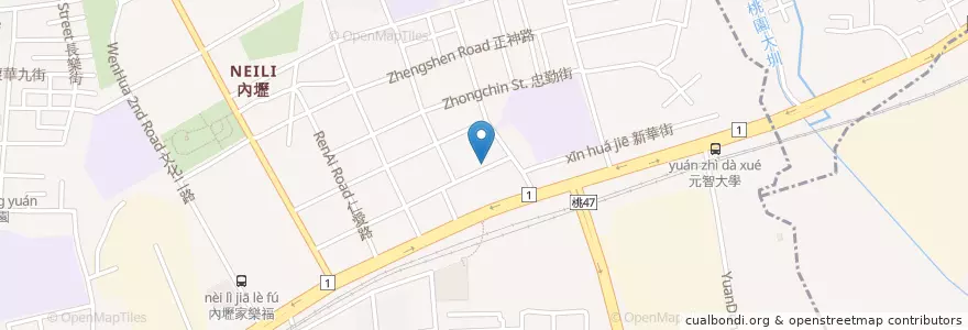 Mapa de ubicacion de 麥味登早餐店 en 타이완, 타오위안 시.