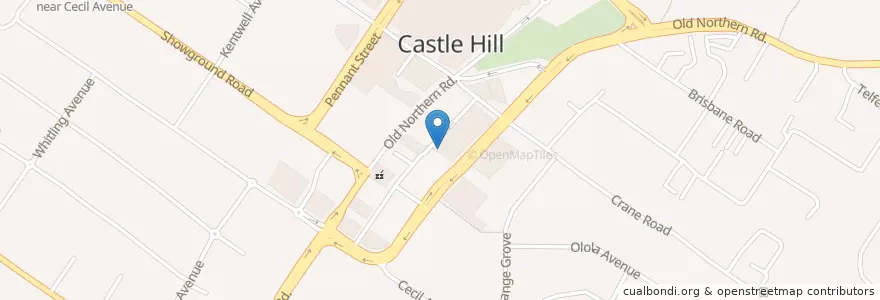Mapa de ubicacion de Castle Hill Medical Centre en 오스트레일리아, New South Wales, The Hills Shire Council, 시드니.