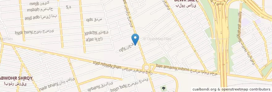 Mapa de ubicacion de مسجد فاطمیه en Iran, Tehran Province, Tehran County, Tehran, بخش مرکزی شهرستان تهران.