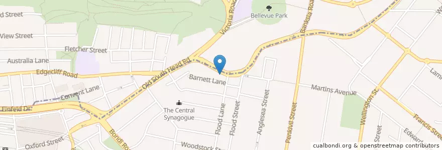 Mapa de ubicacion de Totalcare Dental & Dermal en Avustralya, New South Wales, Waverley Council, Sydney.