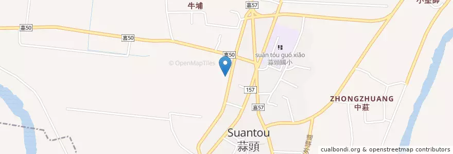 Mapa de ubicacion de 消防局 en Tayvan, 臺灣省, 嘉義縣, 六腳鄉.
