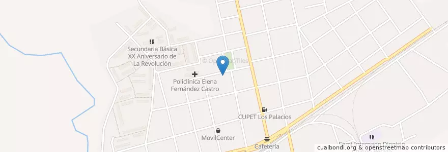 Mapa de ubicacion de Iglesia La liga Evangélica en Küba, Pinar Del Río, Los Palacios.