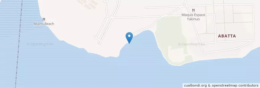 Mapa de ubicacion de Gare lagunaire Aqualines Abatta en ساحل عاج, آبیجان, Bingerville.
