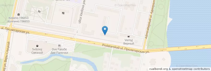 Mapa de ubicacion de Евразия en Russia, Northwestern Federal District, Leningrad Oblast, Saint Petersburg, Колпинский Район, Kolpino.