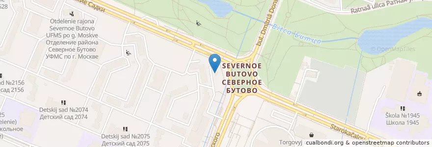 Mapa de ubicacion de Е`HoT coffee en روسيا, Центральный Федеральный Округ, Москва, Юго-Западный Административный Округ, Район Северное Бутово.