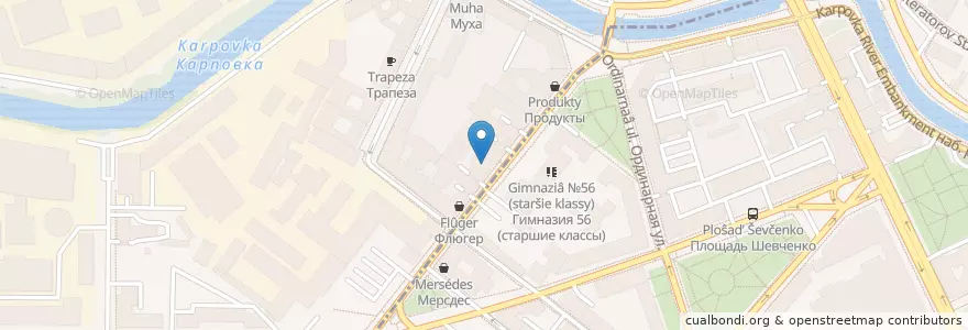 Mapa de ubicacion de SOLLO en Russia, Northwestern Federal District, Leningrad Oblast, Saint Petersburg, Petrogradsky District, Округ Аптекарский Остров.