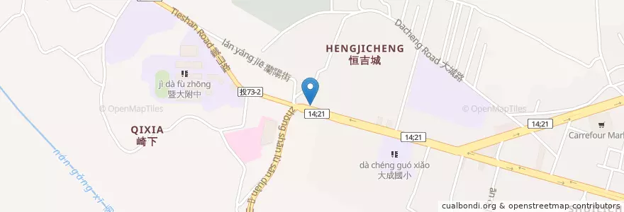 Mapa de ubicacion de 崎下粥鋪 en Tayvan, 臺灣省, Nantou, 埔里鎮.