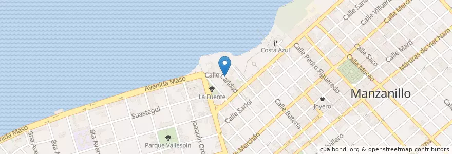 Mapa de ubicacion de Restaurant El Golfito en کوبا, Granma, Manzanillo, Ciudad De Manzanillo.