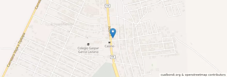 Mapa de ubicacion de Salón del Reino de los Testigos de Jehová en نيكاراجوا, Departamento De Managua, Tipitapa (Municipio).