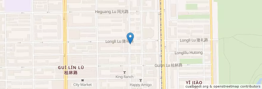 Mapa de ubicacion de AM/PM en China, Jilin, 长春市, 朝阳区, 桂林街道.