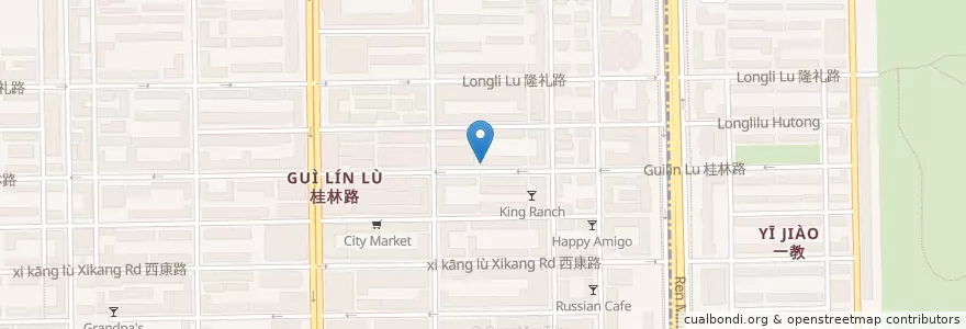 Mapa de ubicacion de Steaking Kitchen + Brew en 中国, 吉林省, 长春市, 朝阳区, 桂林街道.