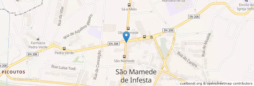 Mapa de ubicacion de Novo Banco en Portugal, Norte, Porto, Área Metropolitana Do Porto, Matosinhos, São Mamede De Infesta E Senhora Da Hora.