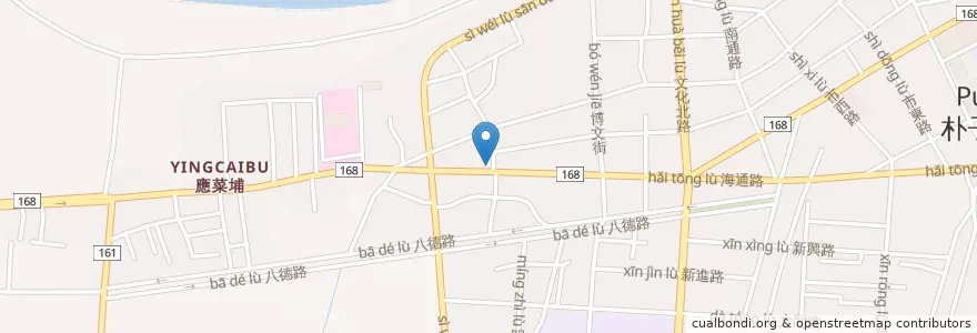 Mapa de ubicacion de 自助餐 en Taiwan, Taiwan Province, Chiayi County, Puzi City.
