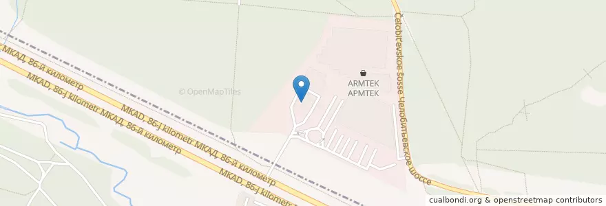 Mapa de ubicacion de Газпромнефть en Rusia, Distrito Federal Central, Óblast De Moscú, Городской Округ Мытищи, Район Бибирево.