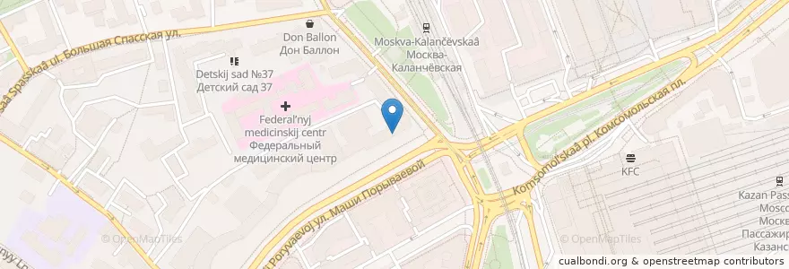 Mapa de ubicacion de Альфа-Банк en Rússia, Distrito Federal Central, Москва, Центральный Административный Округ, Красносельский Район.