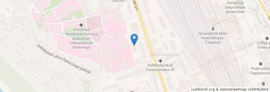 Mapa de ubicacion de Отдельный батальон ППС en Rusia, Сибирский Федеральный Округ, Wilayah Novosibirsk, Городской Округ Новосибирск.