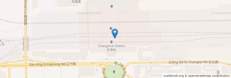 Mapa de ubicacion de Starbucks en China, Jilin, 长春市, 宽城区.