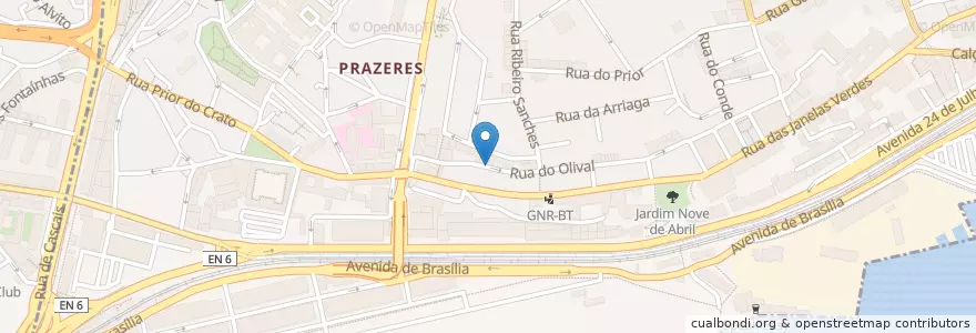 Mapa de ubicacion de Come prima en Portugal, Área Metropolitana De Lisboa, Lissabon, Grande Lisboa, Lissabon, Estrela.