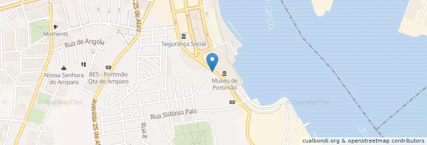 Mapa de ubicacion de Os H's en البرتغال, الغرب, الغرب, فارو, بورتيماو, بورتيماو.