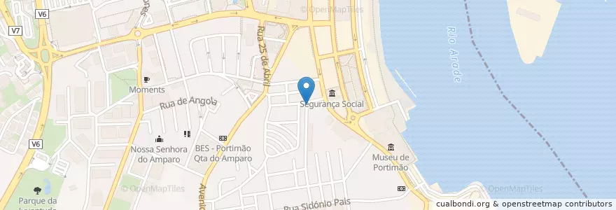 Mapa de ubicacion de Mané Tonio en Portekiz, Algarve, Algarve, Faro, Portimão, Portimão.
